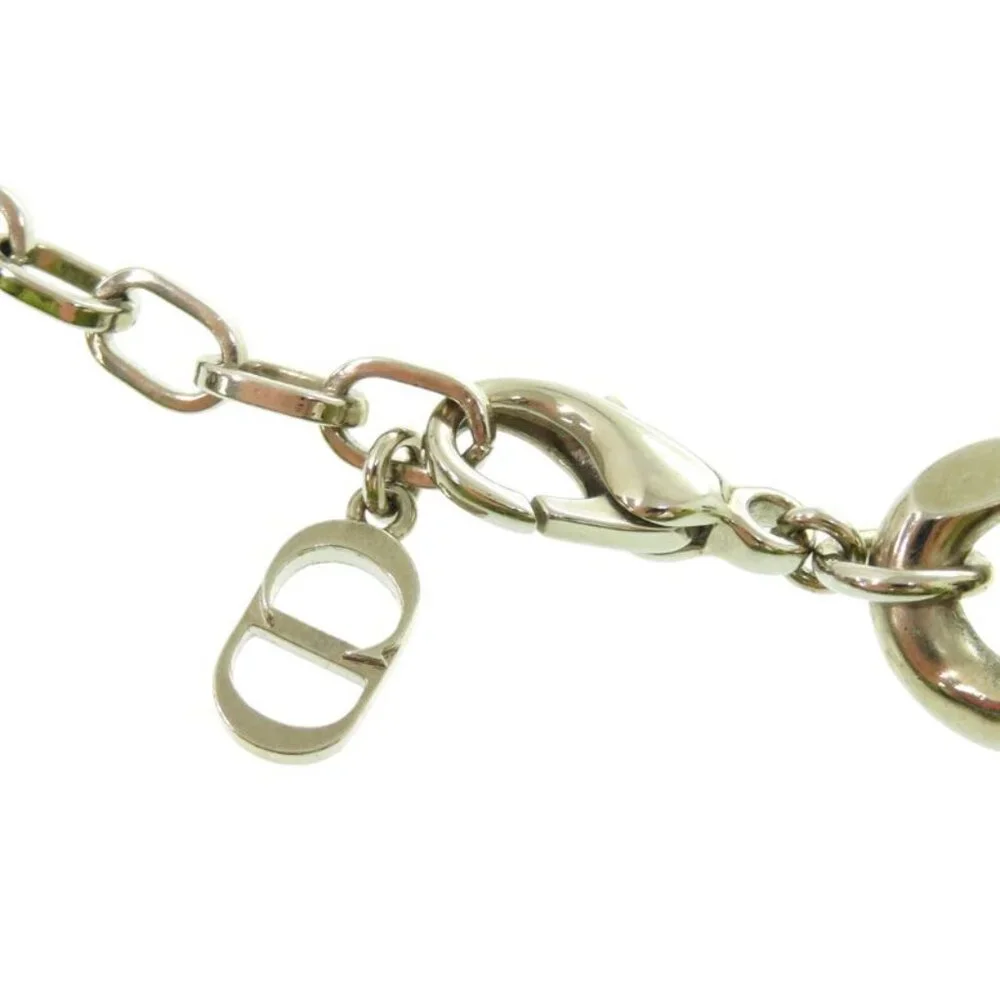 Christian Dior Chain Link Signature Plate N1971 Hommt d000 Silver Necklace 1245 - Picture 7 of 7